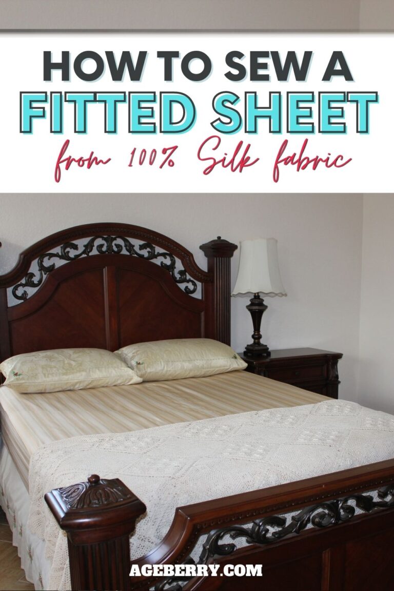 How to sew a fitted sheet (from 100 silk fabric)