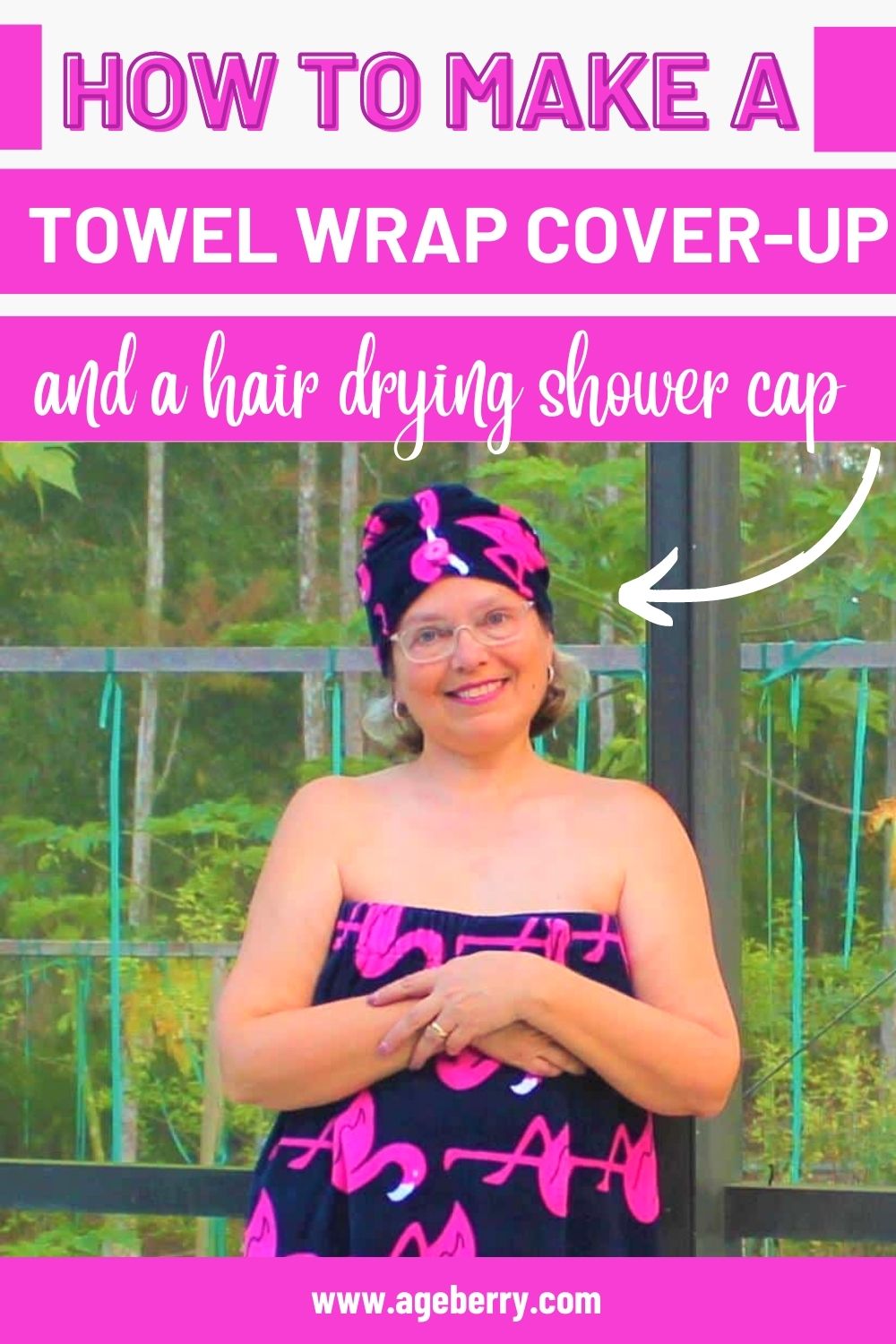 Terry cloth bath wrap with online straps