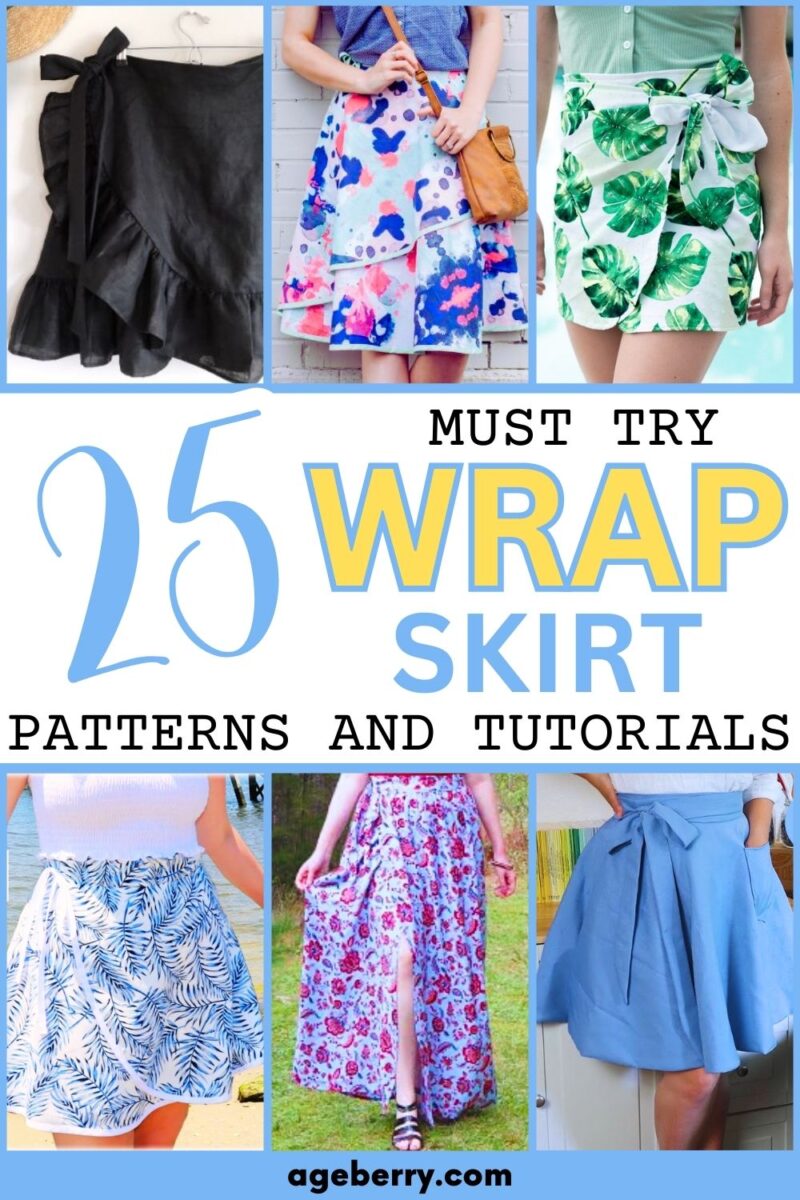 25 Must-Try DIY Wrap Skirt Sewing Patterns and Tutorials